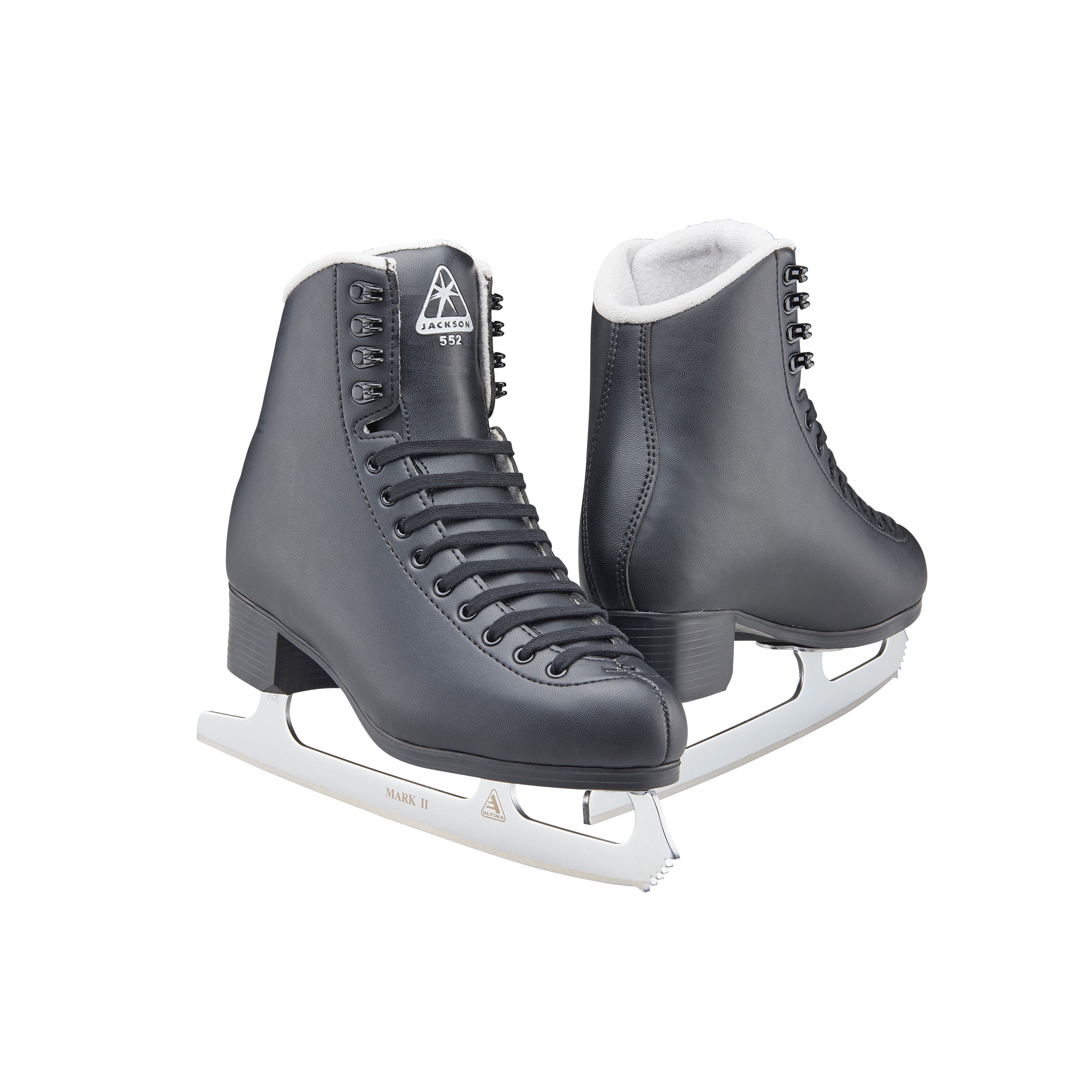 Jackson Ultima Classic 552 Mens Boys Black Figure Skate PVC Sole Mark 2 Blade