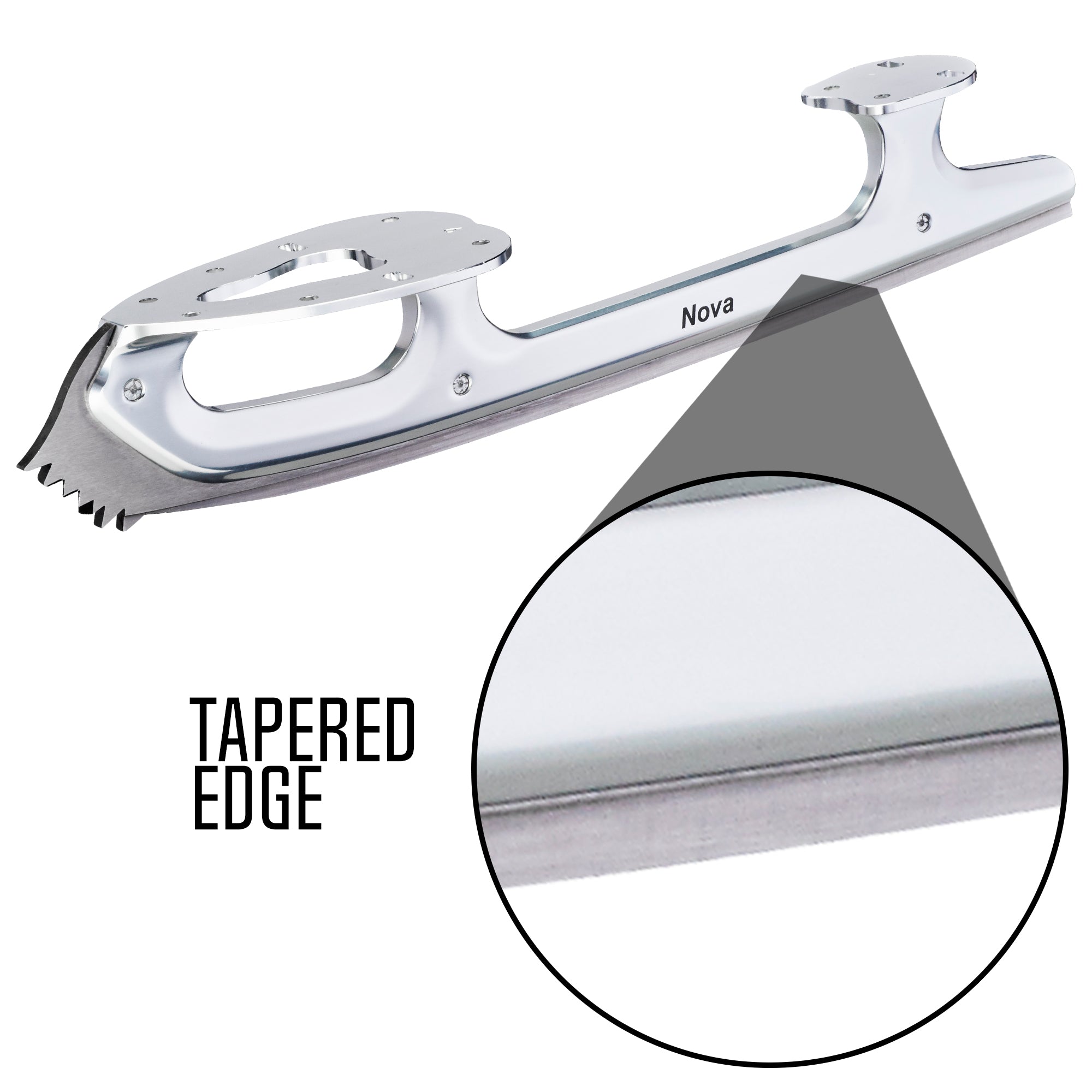 Matrix Nova blade aluminum chassis 33% lighter tapered edge AUS8 steel blade